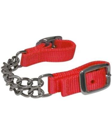 Showman Adjustable Red Double Chain Nylon Curb Strap - Buy Online on SooperMarket.com