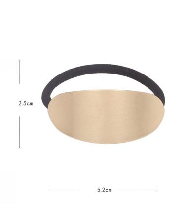 10 Pcs Gold Metal Elastic Hair Bands for Women - Hair Ties Ponytail Holder Set - Buy Online on SooperMarket.com