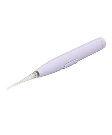 LED Ear Pick Spoon Purple Round Tip Kids Ear Spoon Flashlight Safe with Storage Case for Home