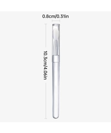 4 Pcs Silicone Lip Brushes - Portable Lipstick Applicator Wands & Mini Lip Scrub Brush for Gloss | International Shipping - Buy Online on SooperMarket.com