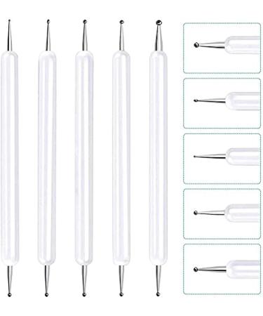 Norhogo 5-Piece Nail Art Tool Set | Double-Sided Embossing & Puncture Pens for DIY Nail Design | International Shipping Available - Buy Online on SooperMarket.com