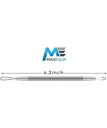 ME MAXEQUIP Blackhead Remover Pimple Popper Blemish Comedone Extractor Acne Tool Pimple Spot Popper Komedon Double Side Soft Touch and No-Slip Skincare for Whitehead Removal Stainless Steel - Buy Online on SooperMarket.com