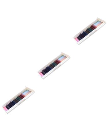 FOMIYES 3 Sets Eyelashes Extension Lashes False Eyelashes Adhesive Fake Eyelashes No Irritation Cruelty- Long False Eye Lashes Lash Extensions False Lashes Natural 3d Mix