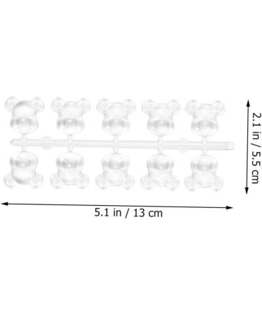 Healeved 3 Bear Head Nail Color Displaying Tool Transparent Nail Color Display Tool Bear Nail Color Displaying Tool Manicure Tools Nail Tools for Nail Art Nail Polish Polishing Plate - Buy Online on SooperMarket.com