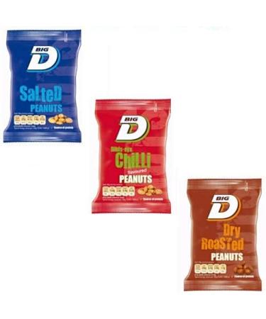Big D Peanuts Mixed Pub Card Salted/ Dry Roasted/ Chilli - Buy Online on SooperMarket.com