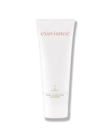 EXUVIANCE Pore Clarifying Facial Cleanser with Salicylic  Mandelic and Polyhydroxy Acids  + Tea Tree Oil for Acne-Prone Skin  Soap-Free  7.2 fl. oz.