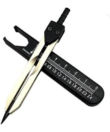 Airgoesin EMI ECG EKG Calipers Ruler Drafting Divider Set - Black and Blue (2pcs) - Buy Online on SooperMarket.com