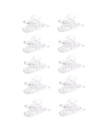 Banziaju Clear Plastic Clip Schnuller holder Halter badge dummy clips crafting supplies tools Long -lived hosing clips 10PCs clip