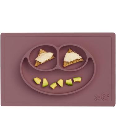 ezpz Happy Mat (Mauve) - Silicone Suction Plate for Toddlers & Preschoolers - Divided, Dishwasher Safe - 24+ months - Buy Online on SooperMarket.com