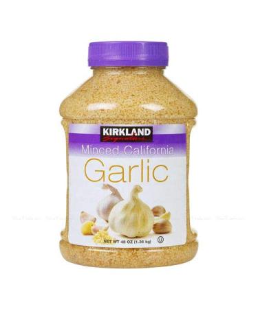 Kirkland Signature Spice Seasoning Minced California Garlic Dressing Jar 1.36kg