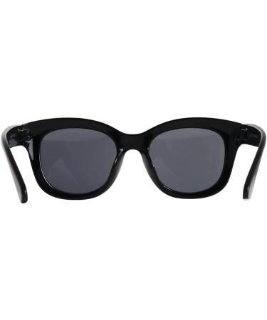 Stylish Retro Mini Glasses - Prescription Sunglasses with Thick Plastic Frame Free Case | Women's Reading Sun Glasses - 0.0 Diopters - Buy Online on SooperMarket.com