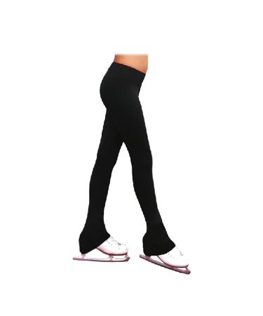 ChloeNoel P23-2 Contrast Waist Figure Skating Pants Black Adult Small Black