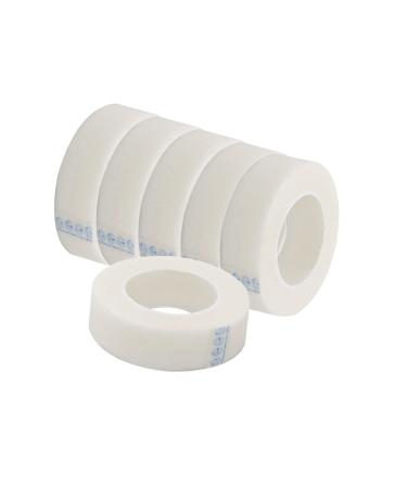 NOLITOY Punch Tool 6 Rolls Adhesive Tape Medical Fabric Lash Tape Clear Tape Supplies Make Eyelash Grafting Tape Eye Primer Eyelash Holder Eyelash Extension Tape Sensitive White Clothing 6 Rolls White