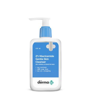 2% Niacinamide Gentle Face Cleanser for Sensitive Dry & Normal Skin | Gently Cleanses Makeup Dirt & Impurities | Soap-Free & Non-Oil Stripping | 4.23 Fl Oz/125ml