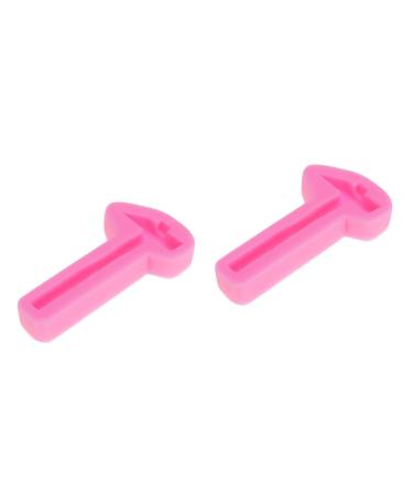 Milisten 2pcs Ice Fondant Molds Soap Making Molds Jelly Christmas Chocolate Molds Candy Baking Mould Baking Tool Candy Mold Silicone Mold Cake Mx2pcs Pinkx2pcs