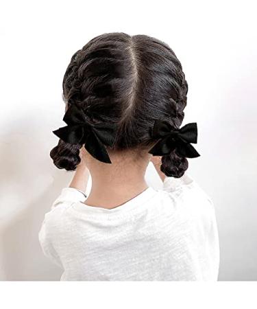 Black Bowknot Hair Clips for Girls - Set of 2 Cute Hair Accessories for Kids - Buy Online on SooperMarket.com