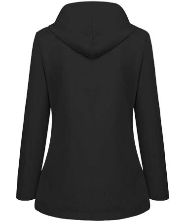Ronony Waterproof Hooded Rain Jacket - Lightweight Windbreaker & Outdoor Sports Coat | XXL Black - Buy Online on SooperMarket.com
