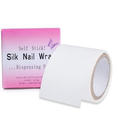 Silk Nail Wrap 1m Self Adhesive Fiberglass Nail Repair Silk Wrap For Nails Reinforce Nail Protector for UV Gel Acrylic Nails 1 Roll - Buy Online on SooperMarket.com