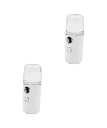 Baluue 2 Pcs Air Humidifier Handy Mini Sprayer Humidifier Face Mist Skin Care Tools for Face Portable White