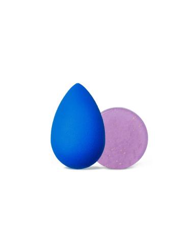Beautyblender Blending Queen Set - Sapphire Sponge & Speckled Violet Cleanser | Best for Flawless Makeup | International Shipping Available - Buy Online on SooperMarket.com