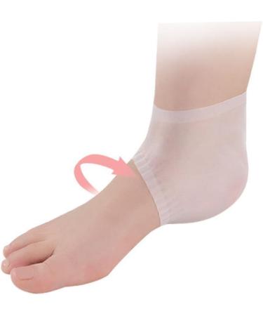 minkissy 1 Pair Moisturizing Heel Sock Silicone Heel Protectors Heel Cups for Heel Pains Feet Heel Socks Moisturizing Socks Shoe Filler Feet Moisturizer Socks Silicone Gel Socks Soft White - Buy Online on SooperMarket.com