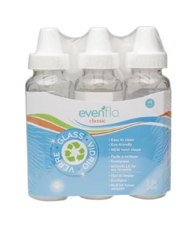 Evenflo 3 Pack Classic Glass Bottle 8 oz. - Shop Now for Quality Baby Feeding Essentials! - Buy Online on SooperMarket.com