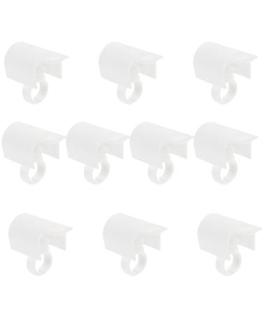 KALLORY 10pcs Extension Finger Glue for Rest Tool Supplies Ring Plastic Cups Eyelash Cup Grafting Holder 5.5X4.5X2.8CM