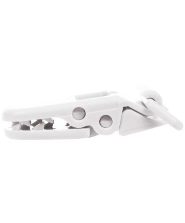 Fivetwofive 20Pcs Baby T-Shape Plastic Pacifier Clips - Soother Dummy Badge Holder - White | International Shipping Available - Buy Online on SooperMarket.com