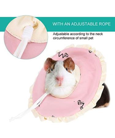 Small Pet Elizabeth Collar Protective Circle Nursing Ring Lightweight Elizabethan Collar for Guinea Pigs and Rabbits Pink - Buy Online on SooperMarket.com