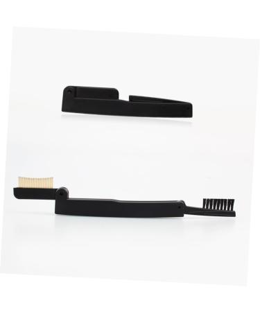 minkissy Lash Comb Makeup Mascara Brush Folding Eyebrow Brush Eyebrow Spoolie Eyebrow Brush Makeup Eyebrow Comb Folding Eyebrows Comb Makeup Brush Eyelash Comb Dual Purpose Brush Spiral 15.2*3cm Black - Buy Online on SooperMarket.com