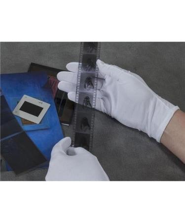 Archival Methods White Lintless Nylon Gloves Large Package of 12 Pairs.