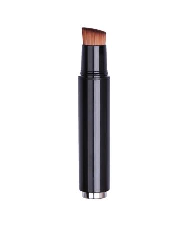 Baluue Retractable Makeup Brush Small Mini Makeup Brush Multifunction Foundation Brush Blush Brush Travel Lip Brush Foundation Blending Powder Brush Black