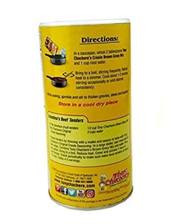 Tony Chachere's Instant Brown Gravy Mix - 10 oz (Pack of 1) - Buy Online on SooperMarket.com