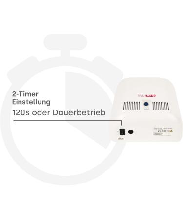 Buy Emmi Nail Classic UV Hardening Lamp BT White | UV Nail Lamp for Gel Nails | 4 Tubes & 2-Minute Timer | Perfect for Stiletto Nails - International Shipping Available - Buy Online on SooperMarket.com
