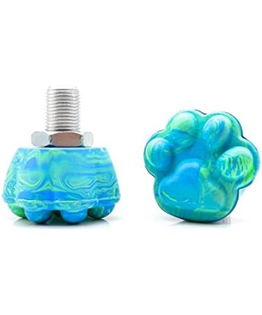 Nezylaf 2 Pack (Cat Paw) Roller Skate Toe Stops 82A PU Jam Plugs - Blue&Green - Buy Online on SooperMarket.com