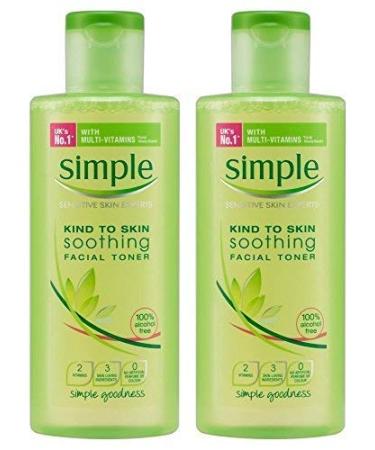 Simple Kind to Skin Soothing Facial Toner 200 ml (Pack of 2) by Simple