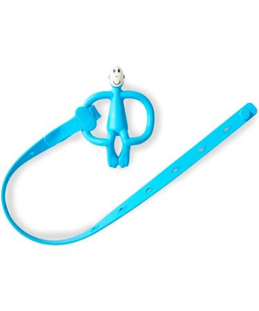 Matchstick Monkey Antimicrobial Silicone Holder Strap - Multi-Use for Teether, Bottle, Stroller, Car & Highchair (Blue, 55 cm) - Buy Online on SooperMarket.com