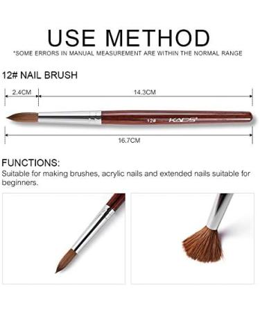 Kads 100% Sable Kolinsky Paint Brush Set - Professional Red Sable Filbert Brushes for Watercolor & Oil Painting (12#) - International Shipping Available - Buy Online on SooperMarket.com