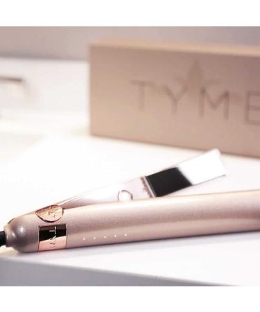 TYME Iron Pro 2-in-1 Hair Curler & Straightener with Auto Shutoff, 5 Temp Settings & Titanium Plates | Includes 2oz Thermal Protectant - Buy Online on SooperMarket.com