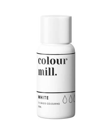 Colour Mill Oil Based Next Genertion Edible Food Paint Colouring for Buttercream Fondant Sugarpaste Icing and Chocolate - White 20ml
