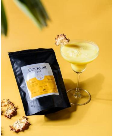 3.5 Oz Dehydrated Pineapple for Cocktails | Dried Pineapple garnish halfmoons | Dried pineapple with skin | Edible Cocktail Garnish | Dehydrated fruit for cocktails | Over 20 Pineapple halfmoons - Buy Online on SooperMarket.com