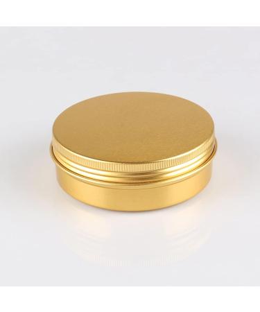 Zeoabsy 10 Pieces 100ml Gold Aluminum Empty Jars - Ideal for Storage & DIY Projects - Fast International Shipping - Buy Online on SooperMarket.com