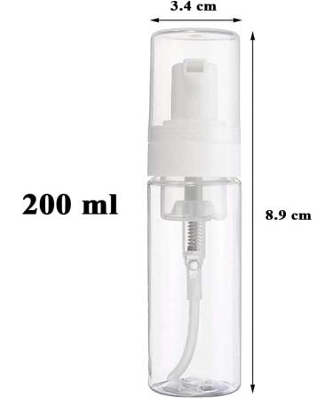 Beoncall 2Pcs Transparent Foam Pump Bottles - 200ml Travel Soap Dispenser Set - Buy Online on SooperMarket.com