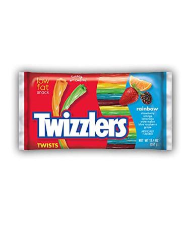 Twizzlers Rainbow Twists - Assorted Sweets Candy Sticks Fruit Treats 351g