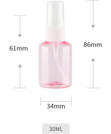 Tianzd 12-Pack Pink 30ml Fine Fog Spray Bottles with Atomizer & Funnels - Ideal for Perfume Travel & DIY | International Shipping - Buy Online on SooperMarket.com
