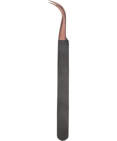Stainless Steel Rose Gold Curved Tweezers for Eyelash Extensions | Precision False Eyelash Application - Buy Online on SooperMarket.com