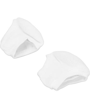 Stop Cracked Heels Toeless Spa Gel Socks for Foot Treatment Care 4 Pair Moisturizing Heel Socks Open Toe Socks for Dry Hard Cracked Heels(White) - Buy Online on SooperMarket.com