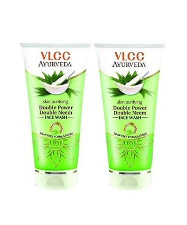 VLCC Skin Purifying Double Neem Facewash - 100ml Pack of 2 | Best International Shipping & Skin Care Solutions - Buy Online on SooperMarket.com