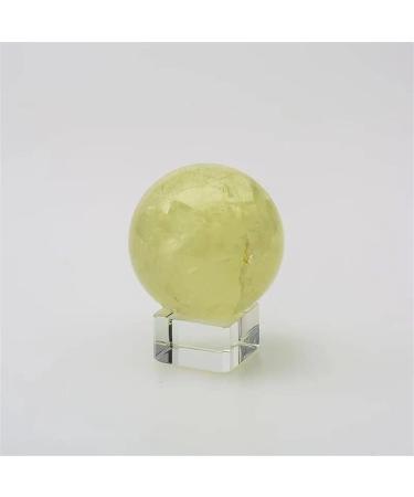 1pc 40mm-45mm Natural Crystal Clear Citrine Stones Sphere for Feng Shui Natural Decoration - Buy Online on SooperMarket.com