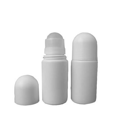 JIHUOO 4pcs 50ml Plastic Empty Roller Bottles Roll On Bottles Aromatherapy Bottles with Roller Ball